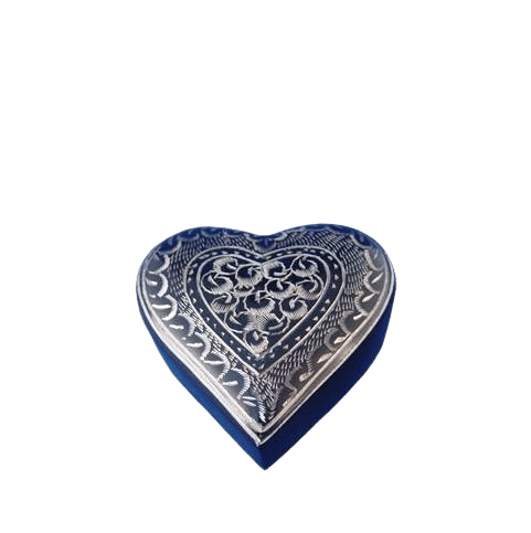 Etched Heart Keepsake Urn