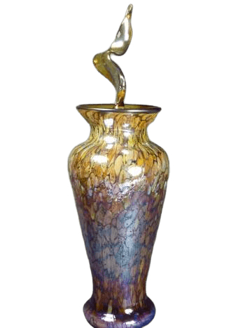 Eternal Flame Copper Glass Urn