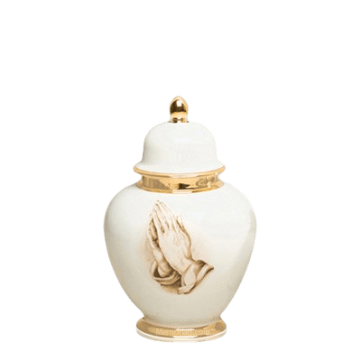 Eternal Praying Hands Keepsake Urn