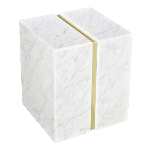 Eternitas Bianco Carrera Marble Companion Urn