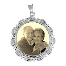 Eternity Silver Photo Pendant