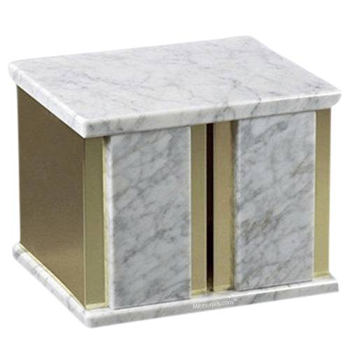 Ethinity Bianco Marble Companion Urn