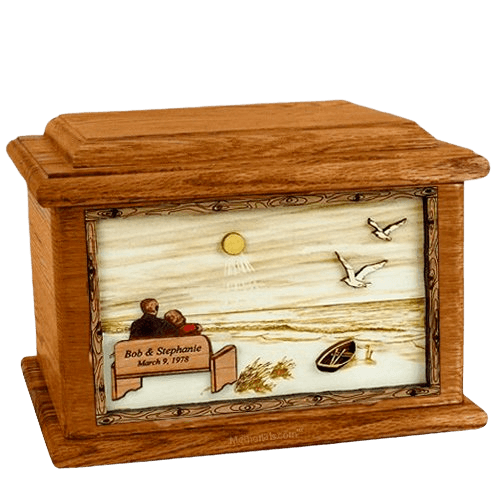 Evermore Mahogany Memory Chest Cremation Urn