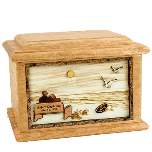 Evermore Oak Memory Chest Cremation Urn