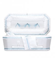 Exquisite Blue Premie Child Casket