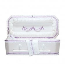 Exquisite Lilac Mini Child Casket