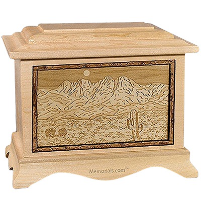 Four Peaks Maple Cremation Urn For Two