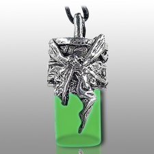 Fairy Green Pet Cremation Urn Necklace