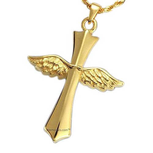 Faith Cross Cremation Pendant II