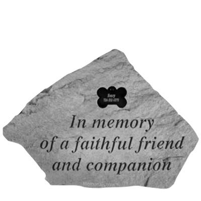 Faithful Companion Memory Stone