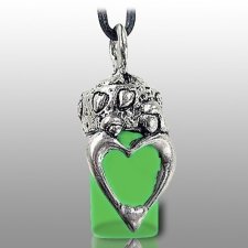 Family Green Pet Urn Necklace