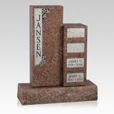 Family Upright Cremation Headstone