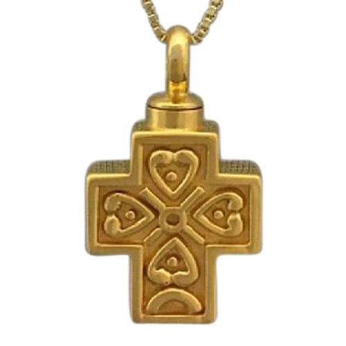 Filigree Cross Cremation Necklace II