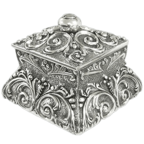 Filigree Silver Cremation Urn