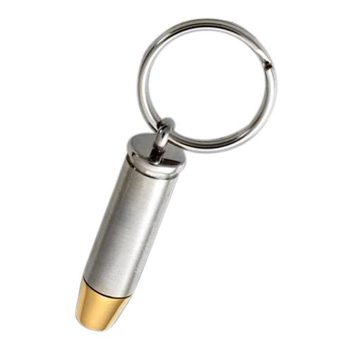 Flat Bullet Cremation Keychain