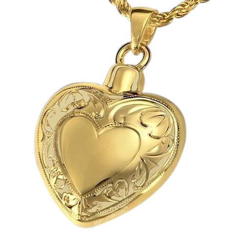 Flora Heart Cremation Pendant II