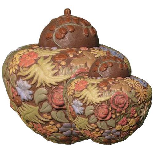 Floral Pet Cremation Urn