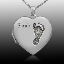 Footprint Locket Keepsakes