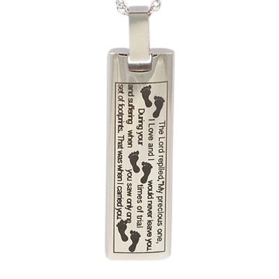 Footprints Keepsake Pendant