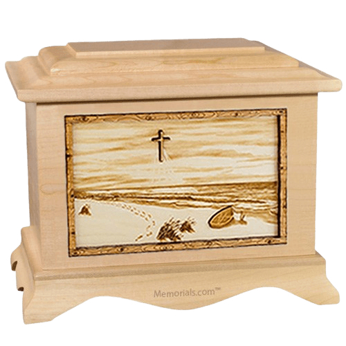 Footprints Maple Cremation Urn