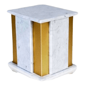 Foresta Bianco Marble Cremation Urn