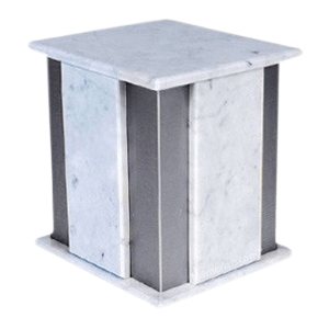 Foresta Silver Bianco Marble Urn