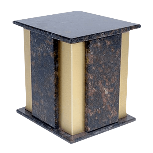 Foresta Tan Brown Granite Cremation Urn