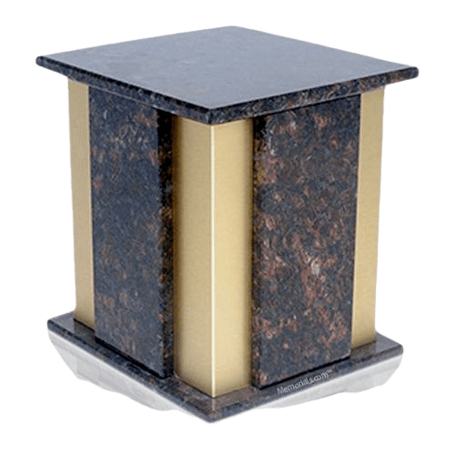 Foresta Tan Brown Granite Cremation Urn