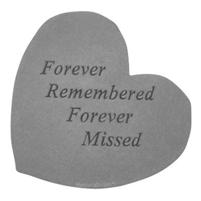Forever Remembered Heart Stone