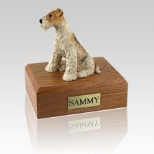 Fox Terrier Large Dog Urn