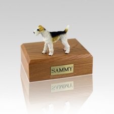 Fox Terrier  Wire Haired Small Dog Urn