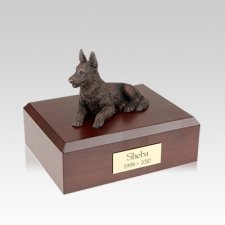 German Shepherd Bronze Medium Dog Urn
