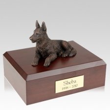German Shepherd Bronze X Large Dog Urn