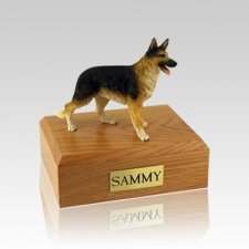 German Shepherd Standing Small Dog Urn