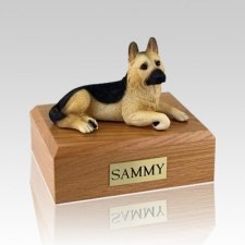 German Shepherd Tan Large Dog Urn