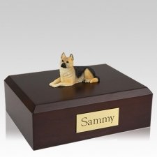 German Shepherd Tan Laying Dog Urns