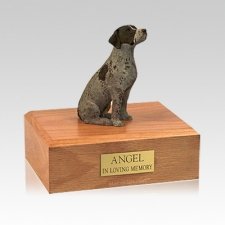 German Shorthair Sitting Medium Dog Urn