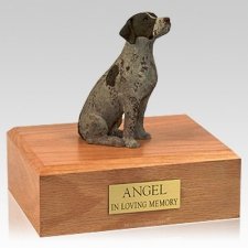 German Shorthair Sitting Dog Urns