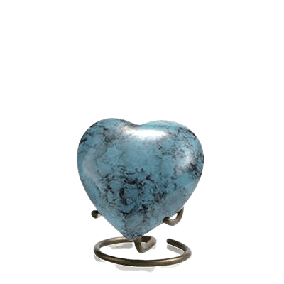 Glenwood Blue Heart Keepsake Urn