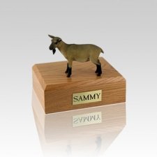 Goat Brown Small Cremation Urn