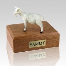 Goat White X Large Cremation Urn