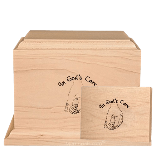 Gods Care Children Wood Cremation Urns