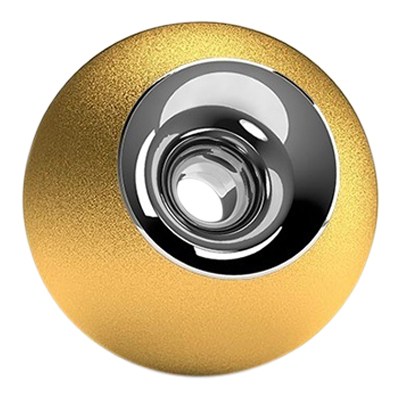 Gold & Chrome Sphere Pet Urn