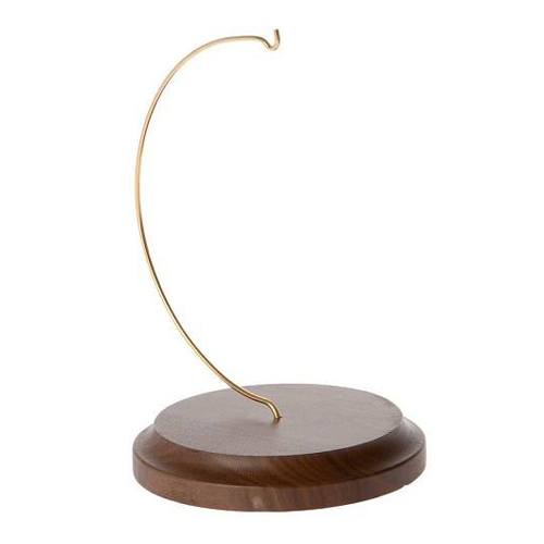 Gold & Wood Large Pendant Stand