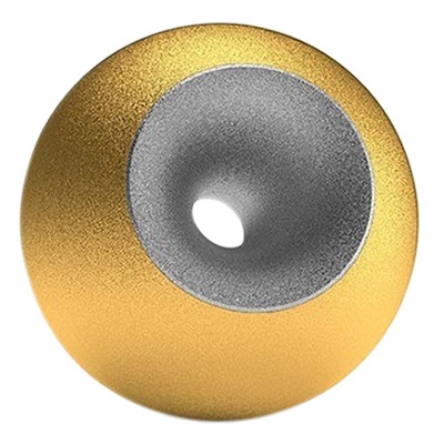 Gold Chrome Sand Sphere Pet Urn