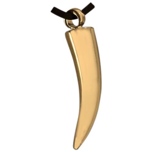 Gold Fang Cremation Pendant
