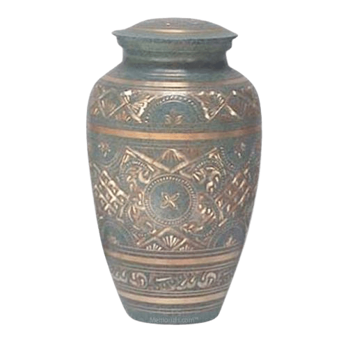 Golden Green Waters Cremation Urn