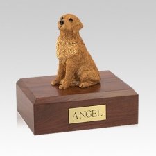 Golden Retriever Golden Sitting Medium Dog Urn