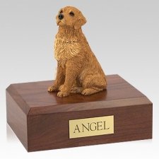 Golden Retriever Golden Sitting Dog Urns