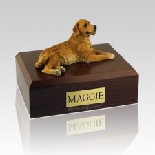 Golden Retriever Lounging Large Dog Urn